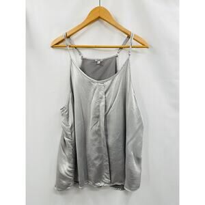 Pj Harlow silver satin cami pajama top